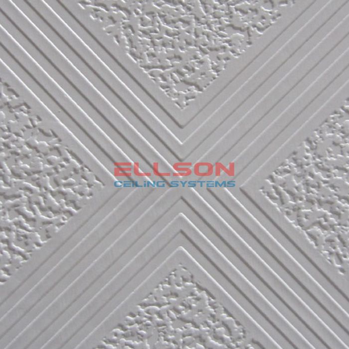 PVC Laminated Gypsum Ceiling Tiles EP239