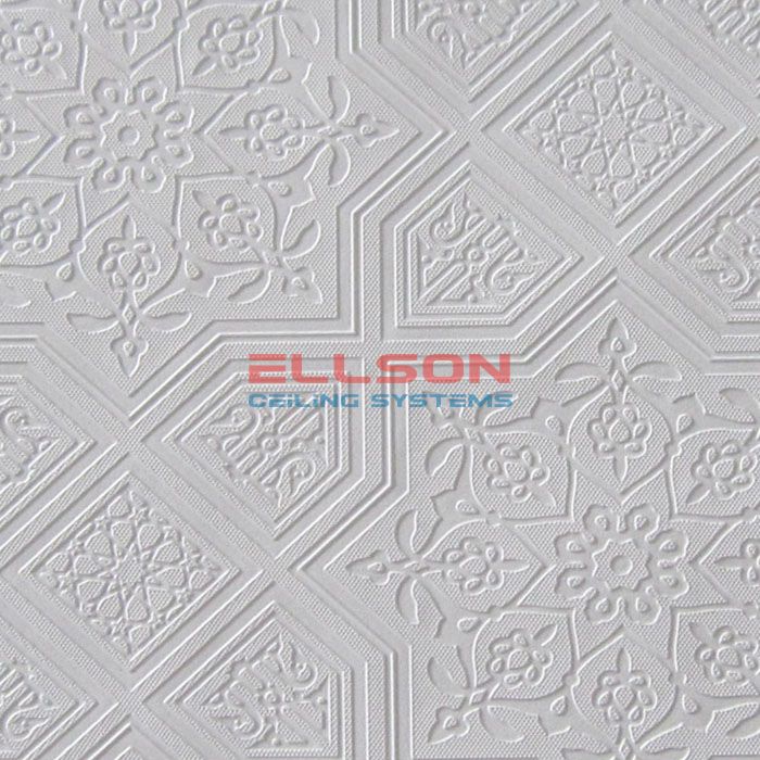 PVC Laminated Gypsum Ceiling Tiles EP255