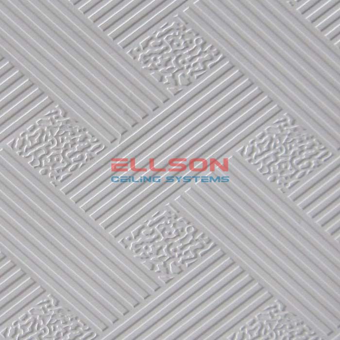 PVC Laminated Gypsum Ceiling Tiles EP996